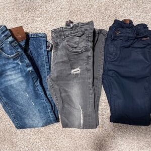 Boy’s Blue, Gray, and Navy Jeans